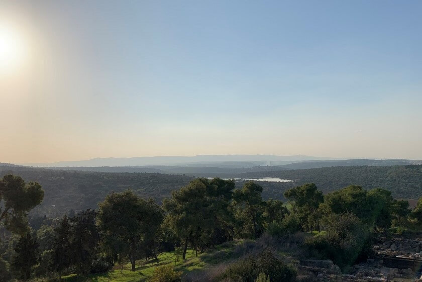 תצפית מראש המצודה בגן הלאומי ציפורי